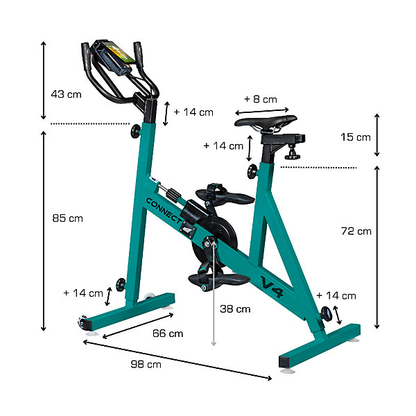 Aquaness - Aquabike V4 Connect - Vélo de piscine
