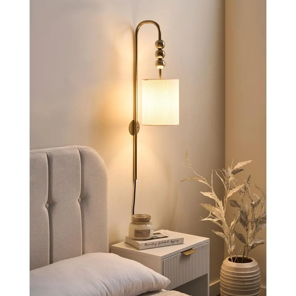 LOKY - Wandlamp - Licht messing - Metaal