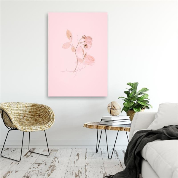 Feeby Obraz Minimalistyczny różowy kwiat 40x60