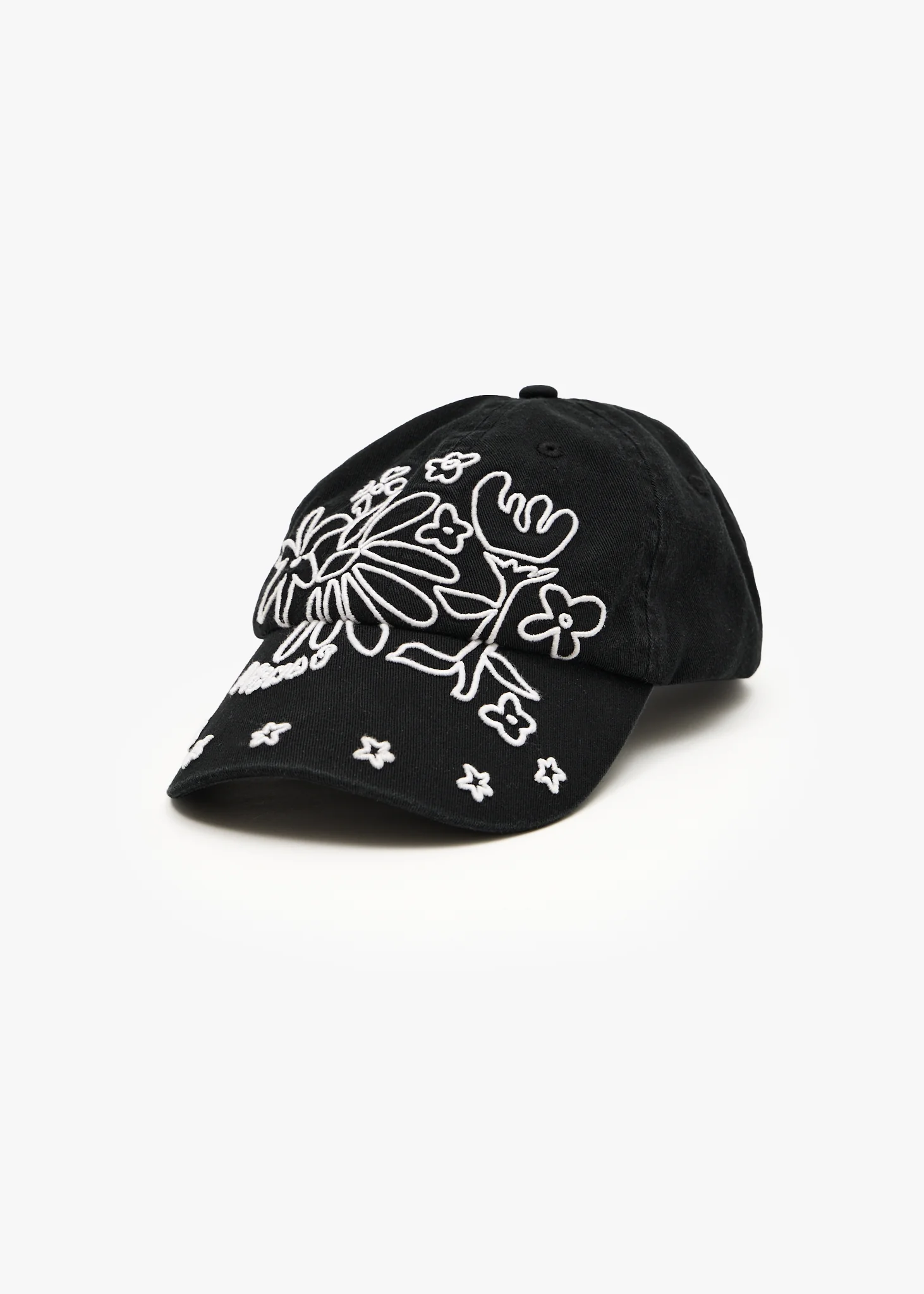 AFENDS Womens Garden Variety - Panelled Cap - Stone Black