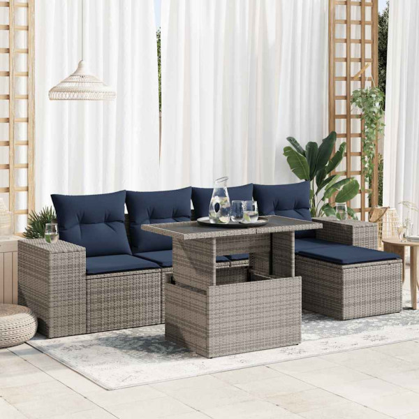 Zestaw Mebli Ogrodowych Stół Rattan Poduszki Do Ogrodu Na Taras Do Ogrodu