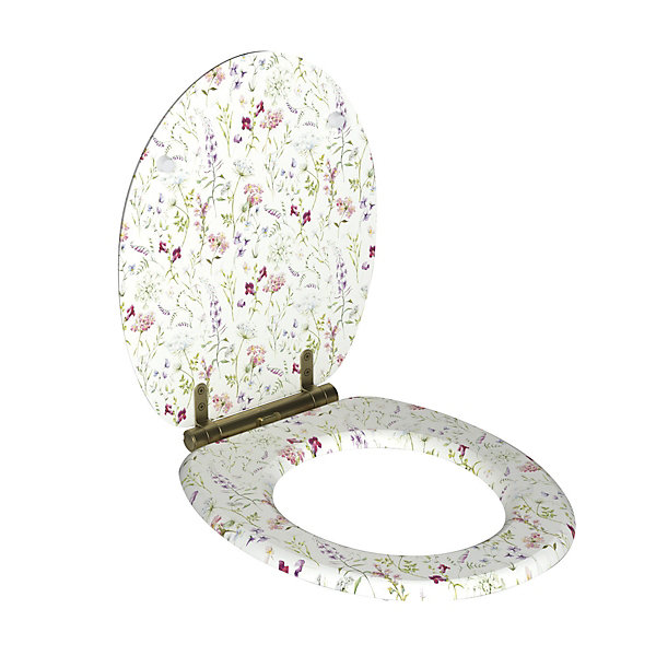 Abattant wc en mdf flore soft close