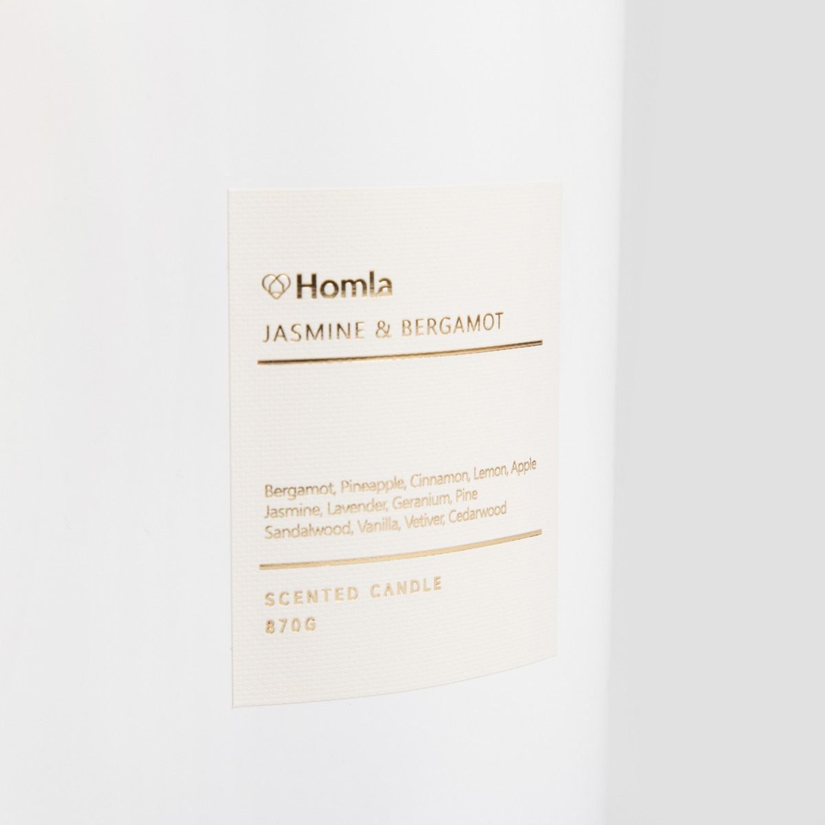 Świeca zapachowa VELUMA Jasmine&Bergamot 870 g