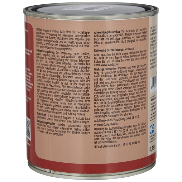 Klarlack, für innen, 2,5 l, farblos, seidenglänzend
