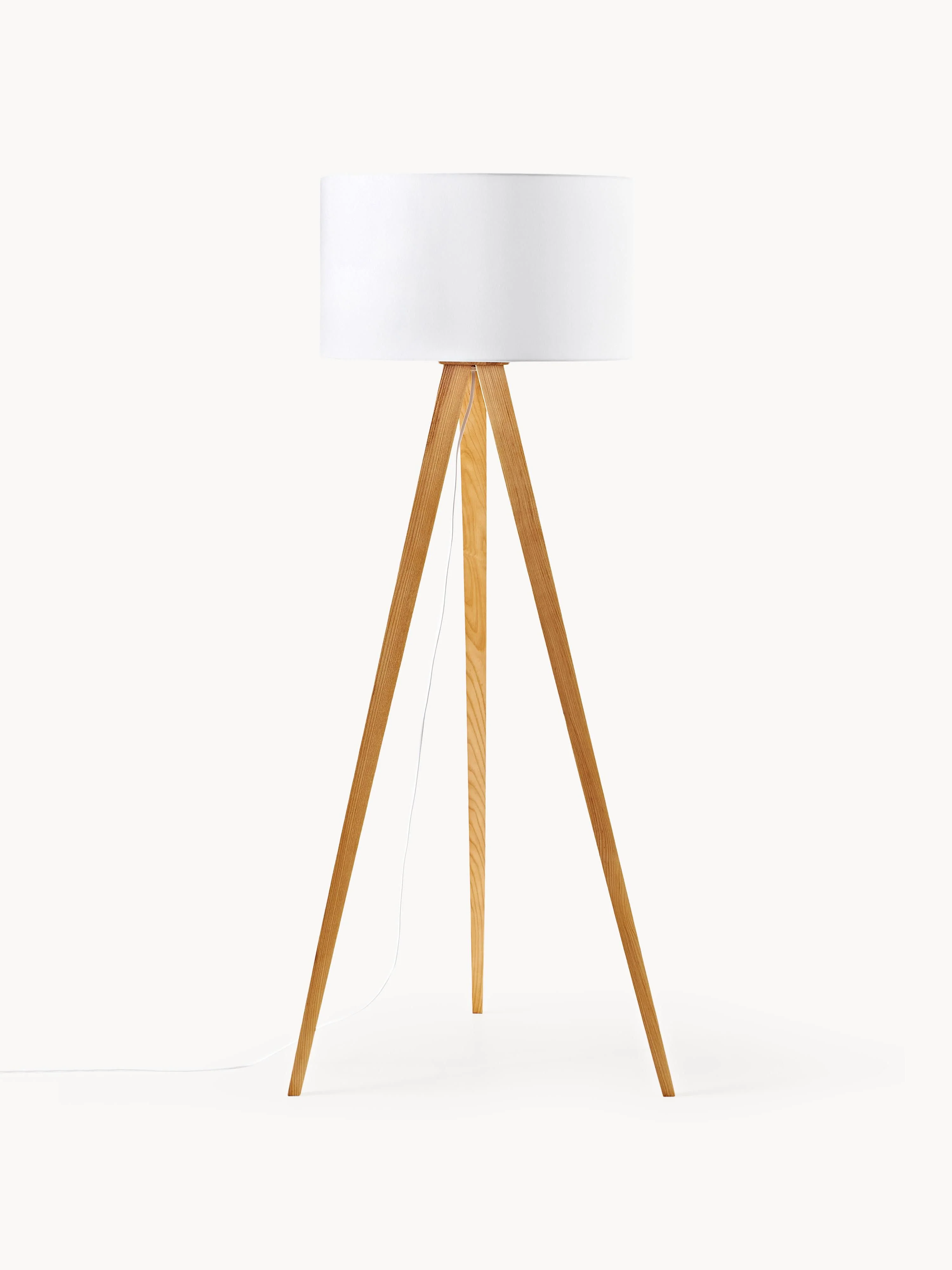 Tripod Stehlampe Jake aus Massivholz