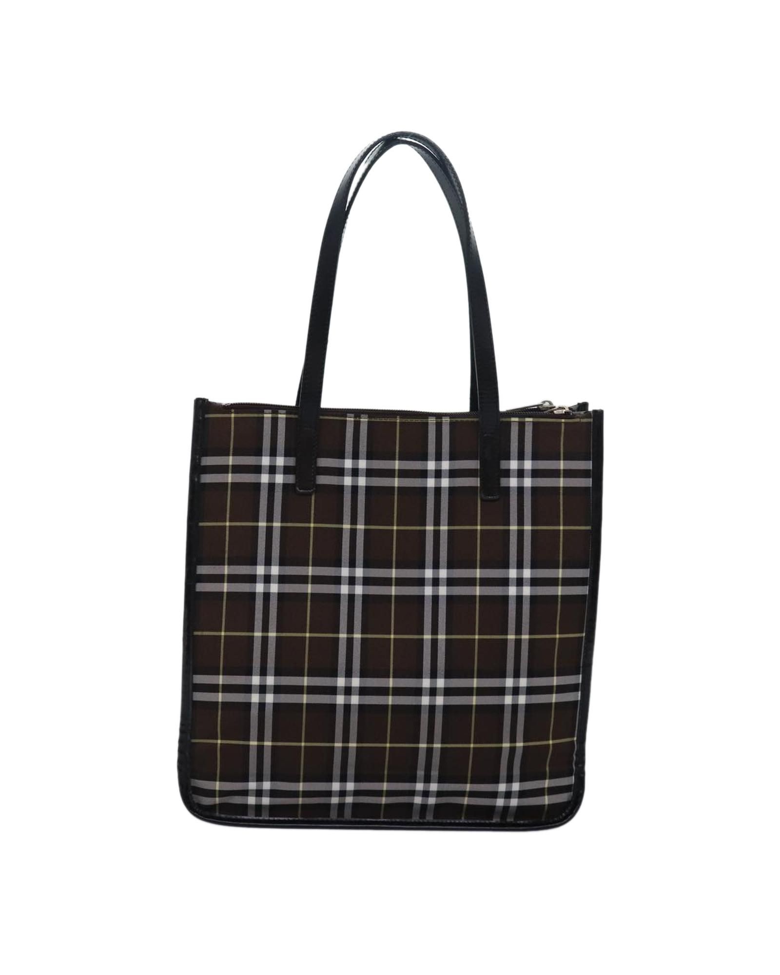 Burberry Preloved Nova Check Tote Brown Plaid ToteTote Bags
