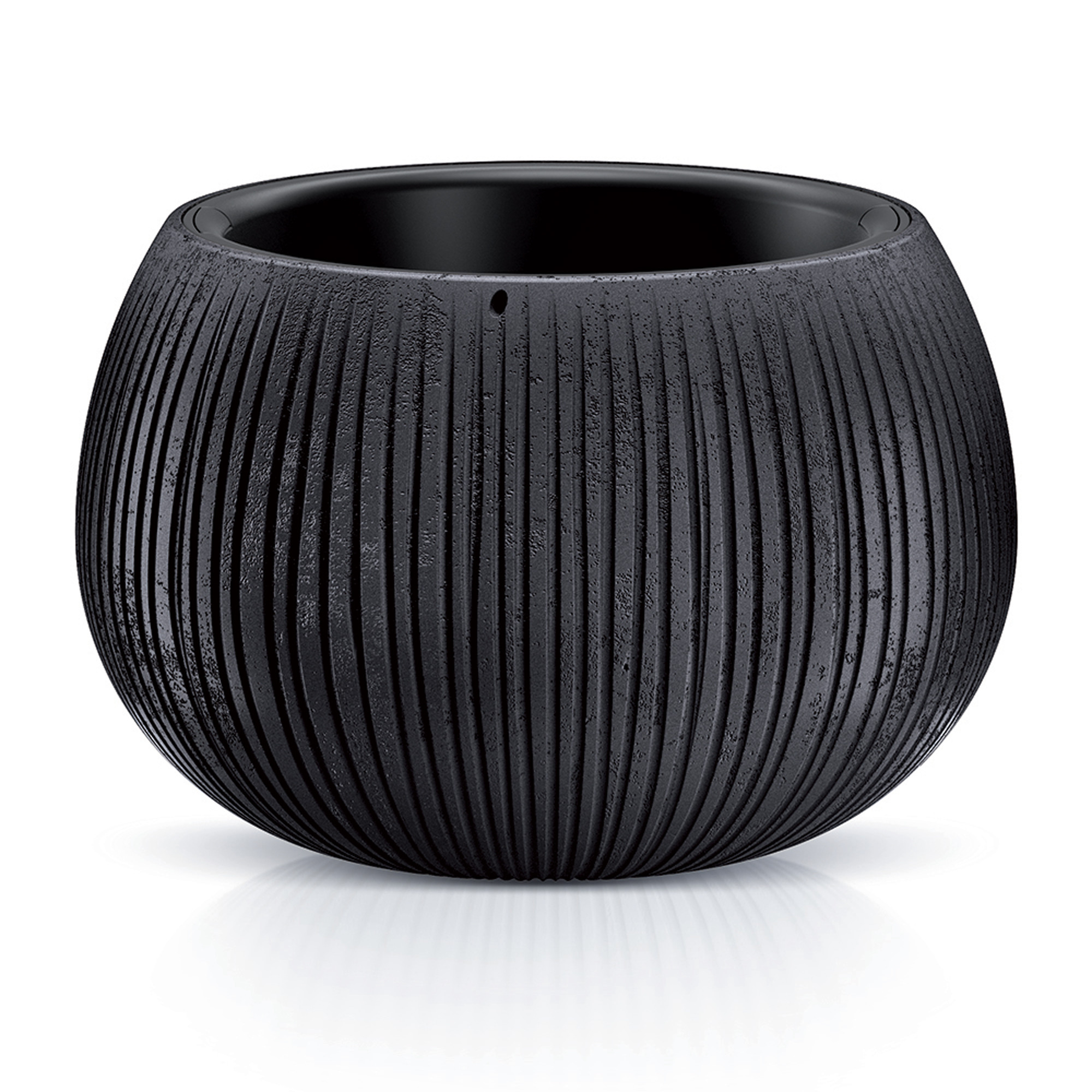 Donica ogrodowa Beton Bowl 37 cm czarny PROSPERPLAST