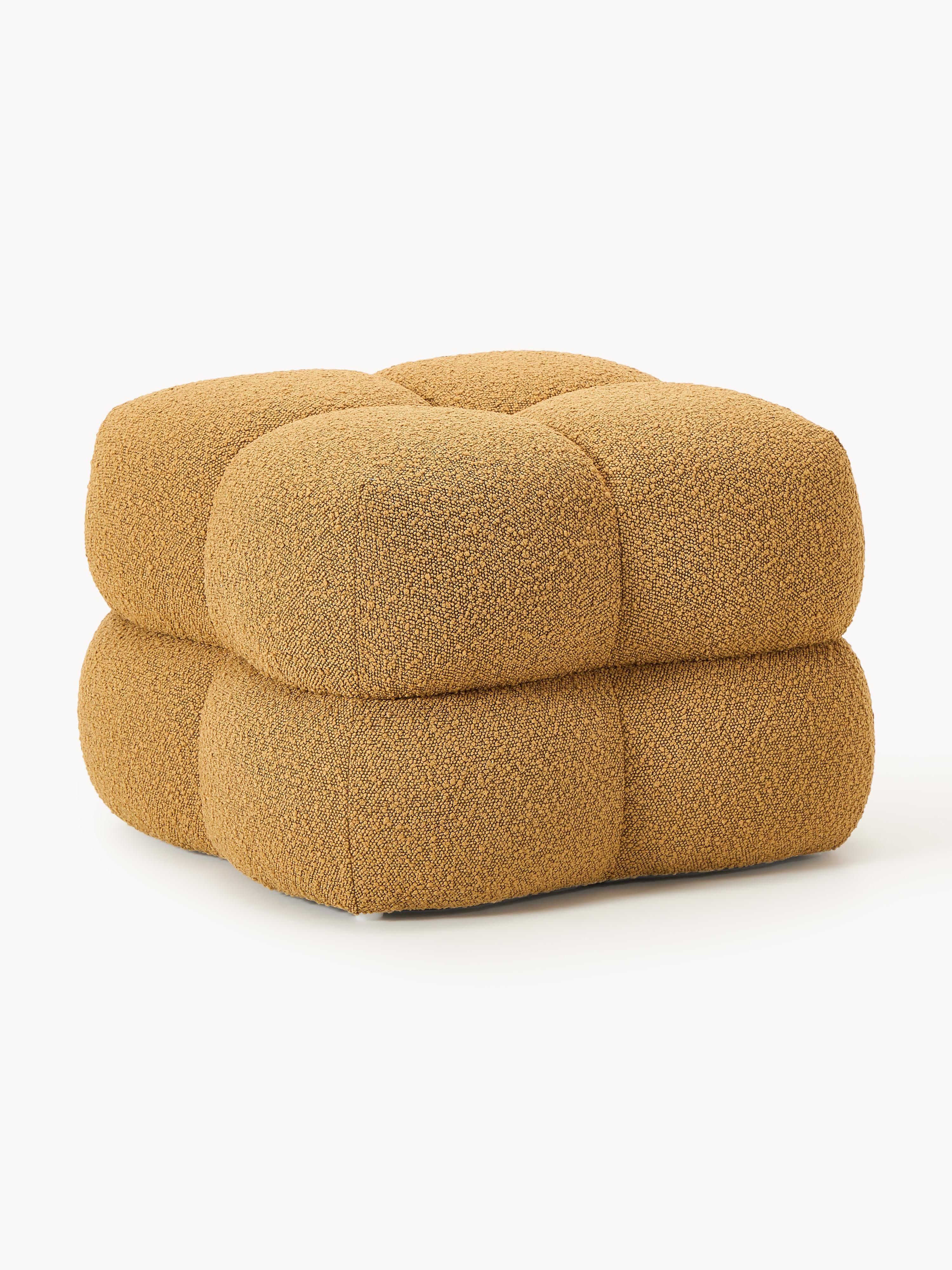Bouclé-Polsterhocker Ellie