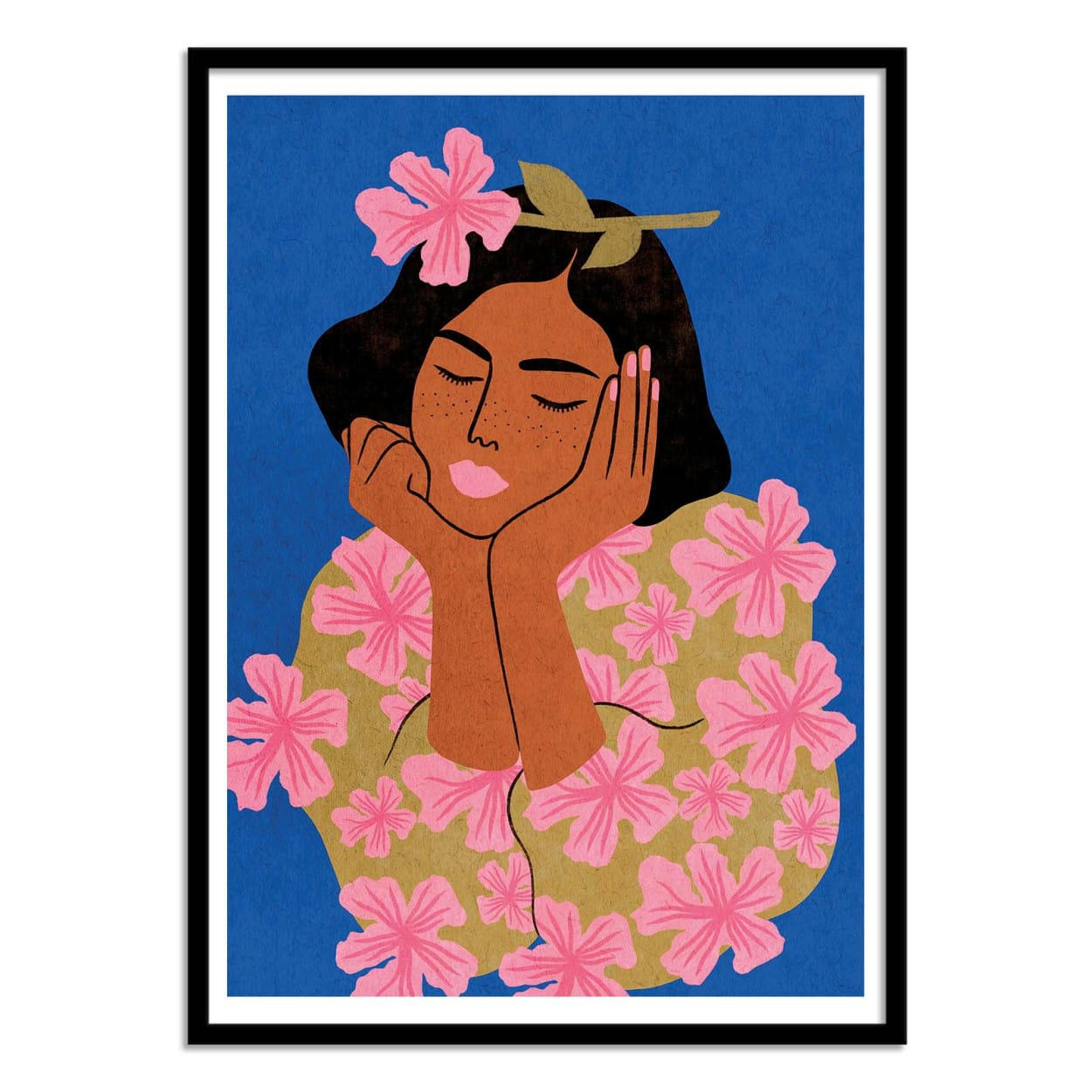 LEMON FEE - MADAME FLEUR - LEMON FEE - Affiche d'art 30 x 40 cm