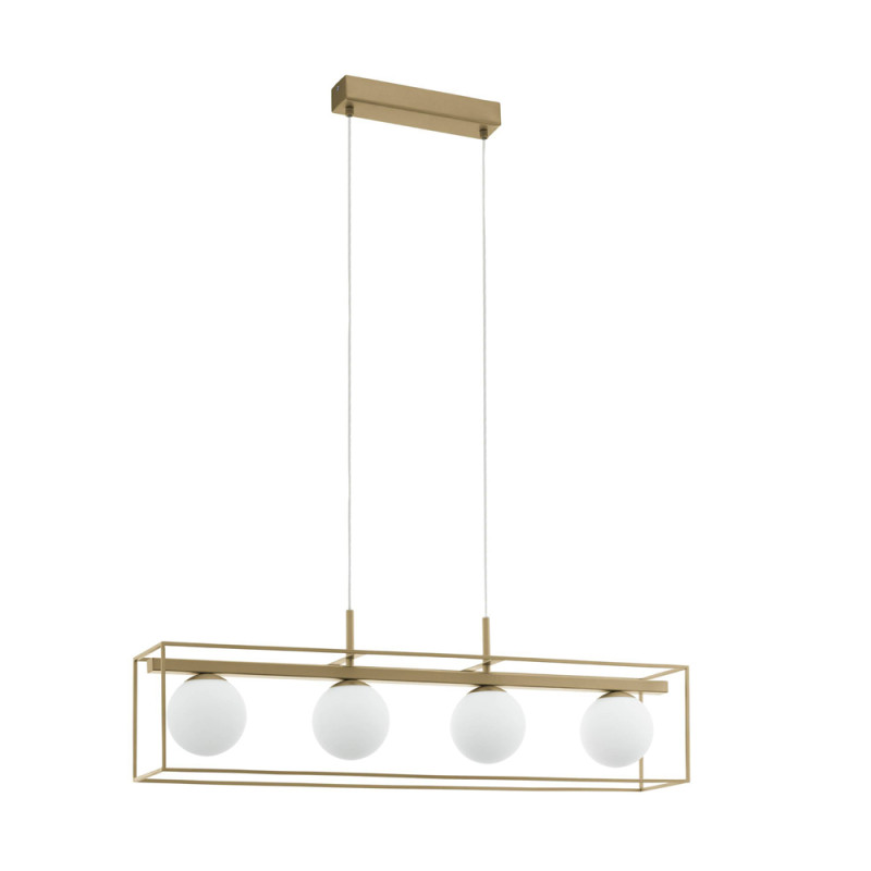Suspension Vallaspra champagne E14 4 x 40 W EGLO