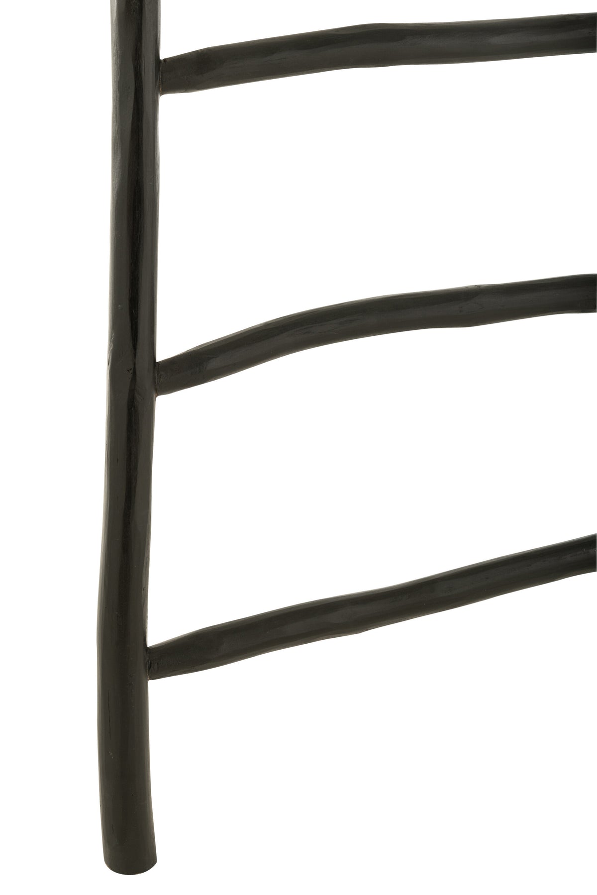 J-Line decoratie Ladder 6 Stappen Teak - hout - zwart