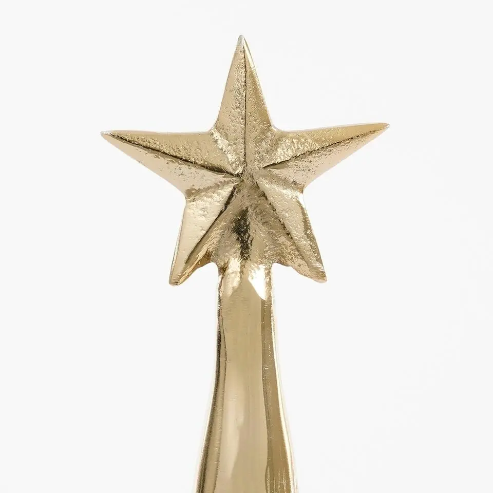 Mica Decorations Decoratie kerstboom goud - H43 x &Oslash;13 cm