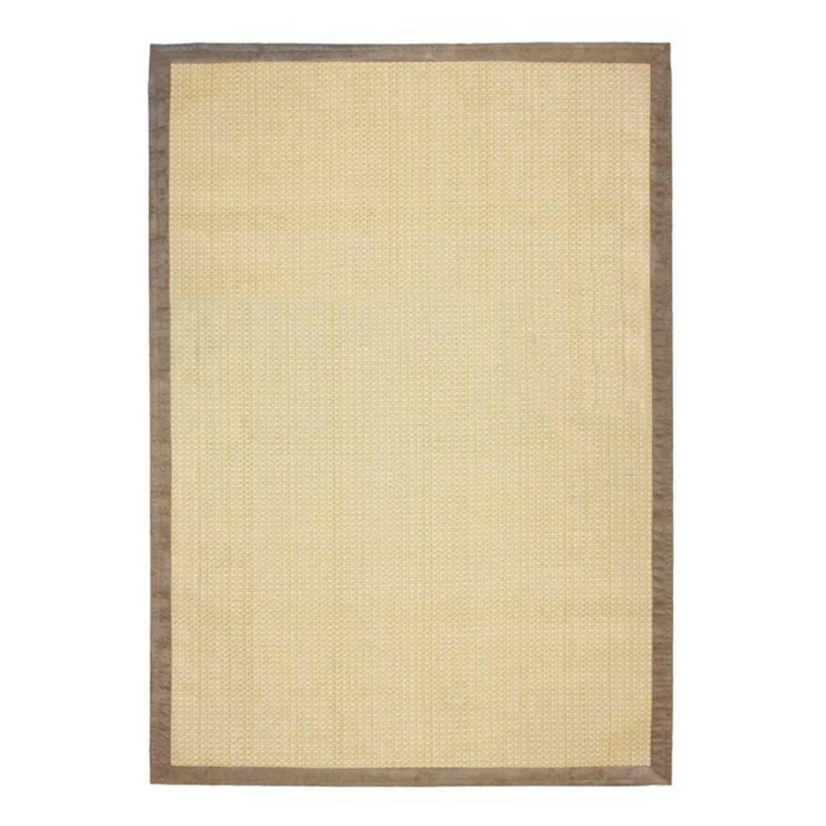 STRAW - Tapis tressé pour intérieur et extérieur beige 140x200