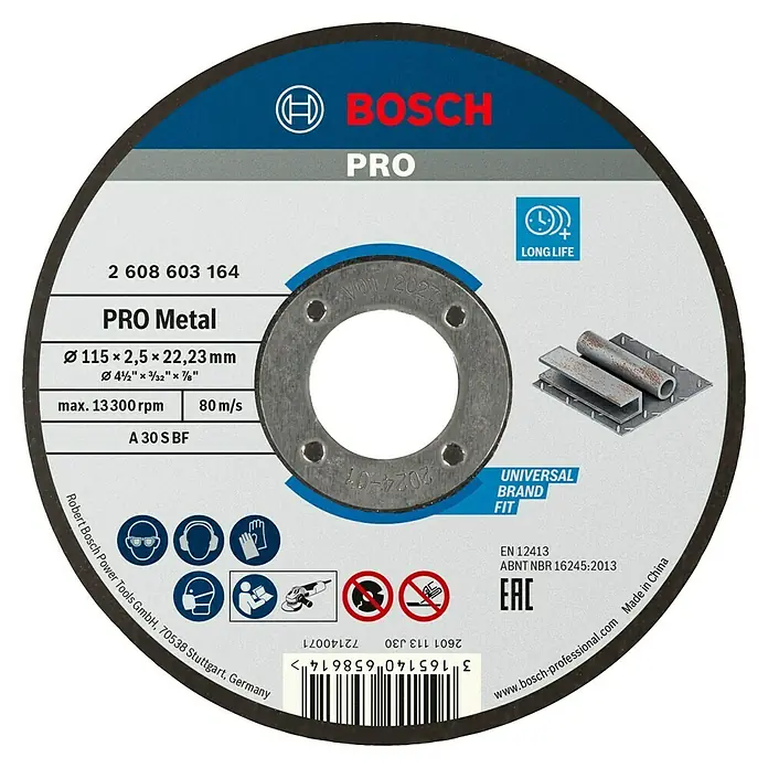 KAPPSKIVE METALL BOSCH 115X2,5MM STD