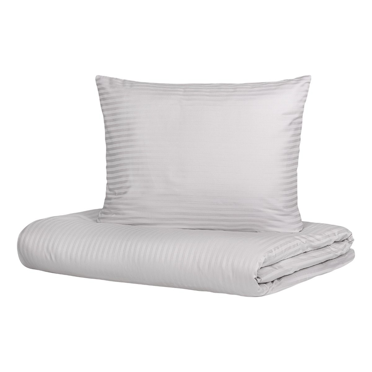 Pościel AGNES satynowa żakardowa szara 220x200   2*70x80 cm