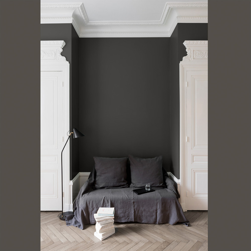 Peinture pour murs Velours de Peinture brun caviar mat 0,5 L LIBERON