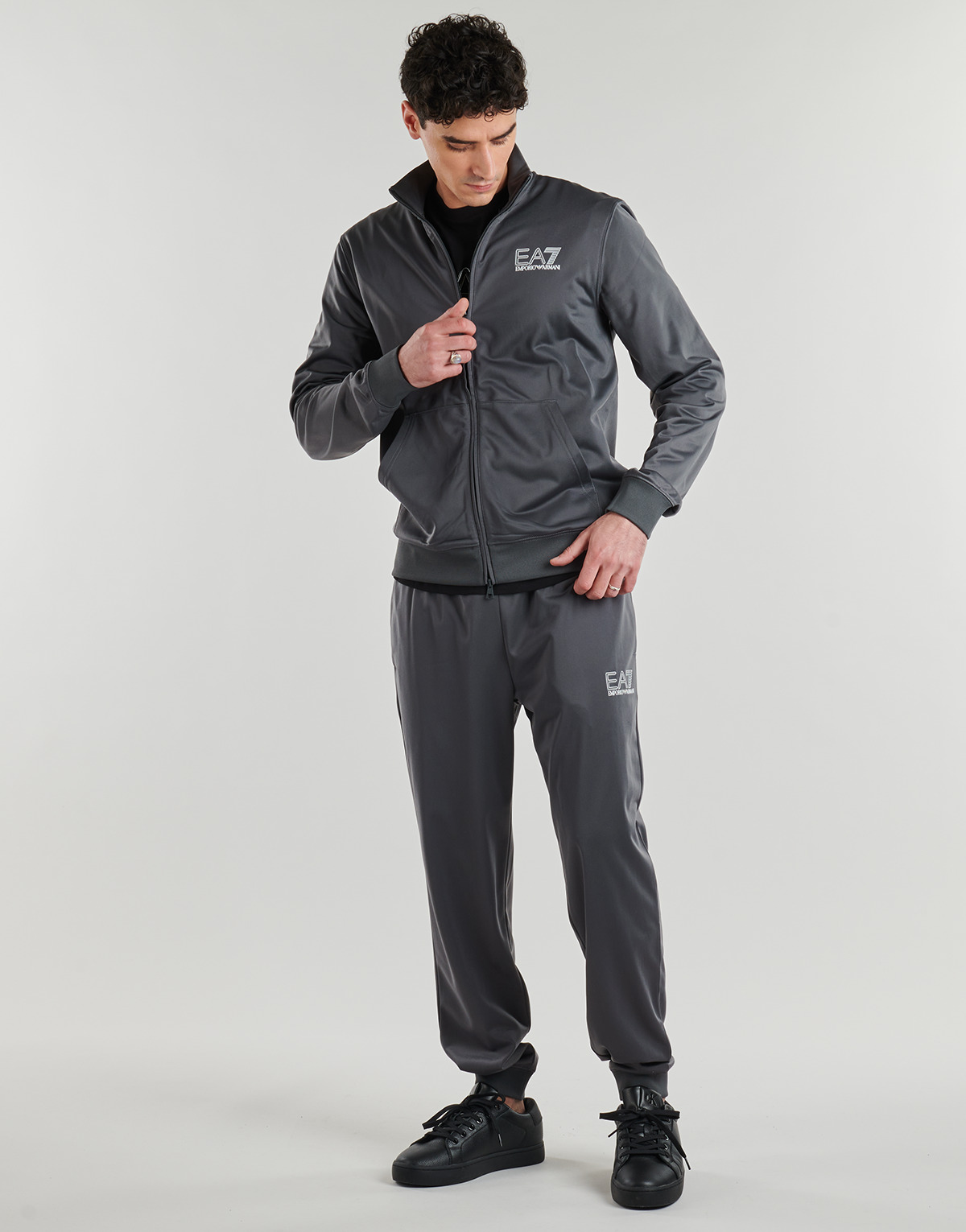 Emporio Armani EA7 - TRAIN VISIBILITY M T-SUIT - Grey / White