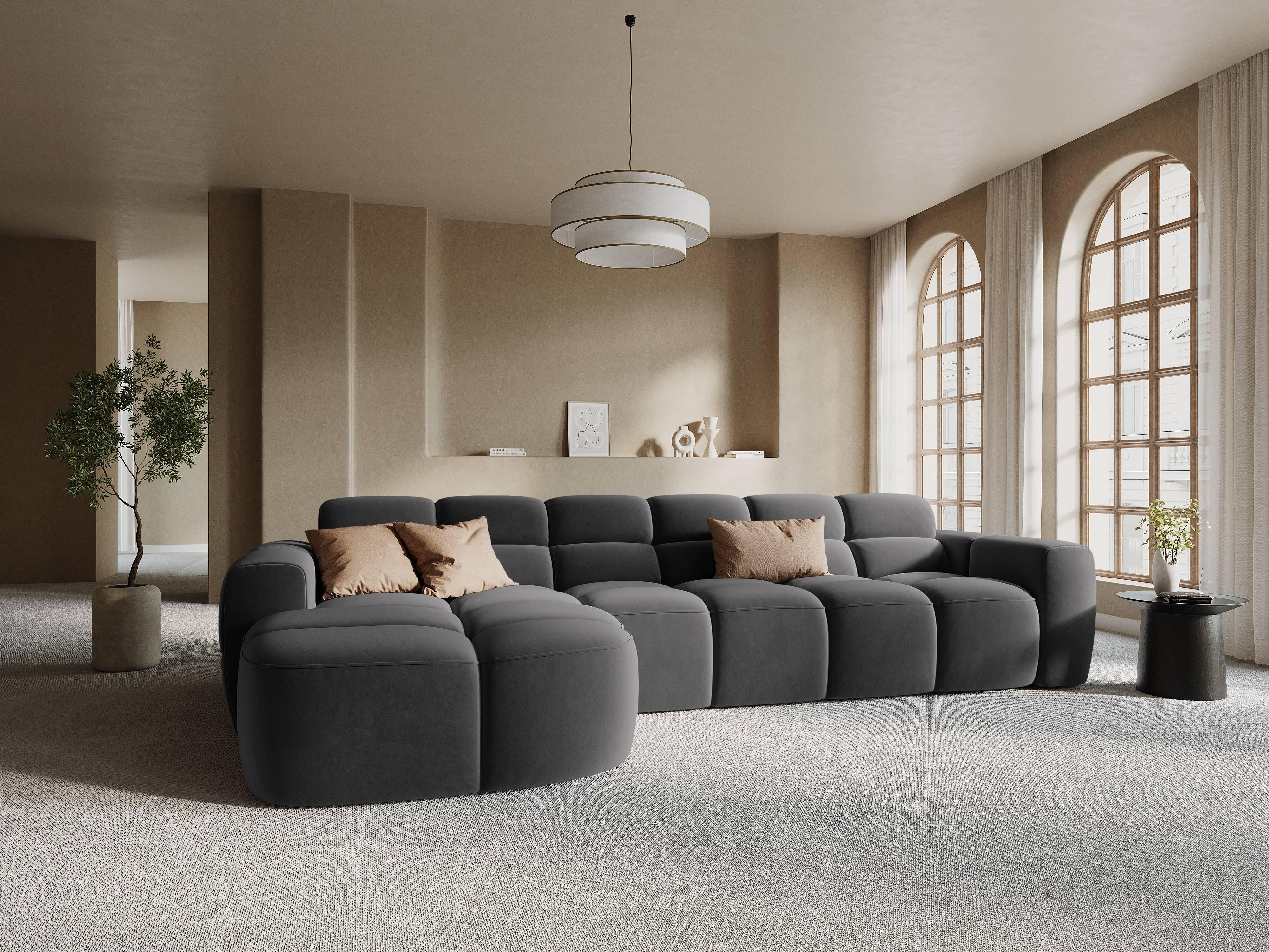 4-zits hoekbank Lisa links velvet