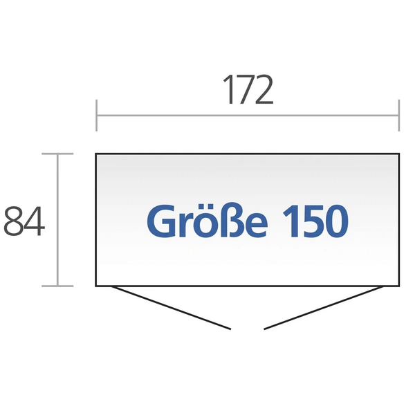 Geräteschrank, 2,1 m³, BxT: 155 x 83 cm