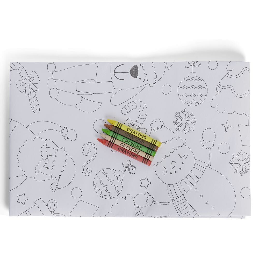 Nappe No&euml;l à colorier