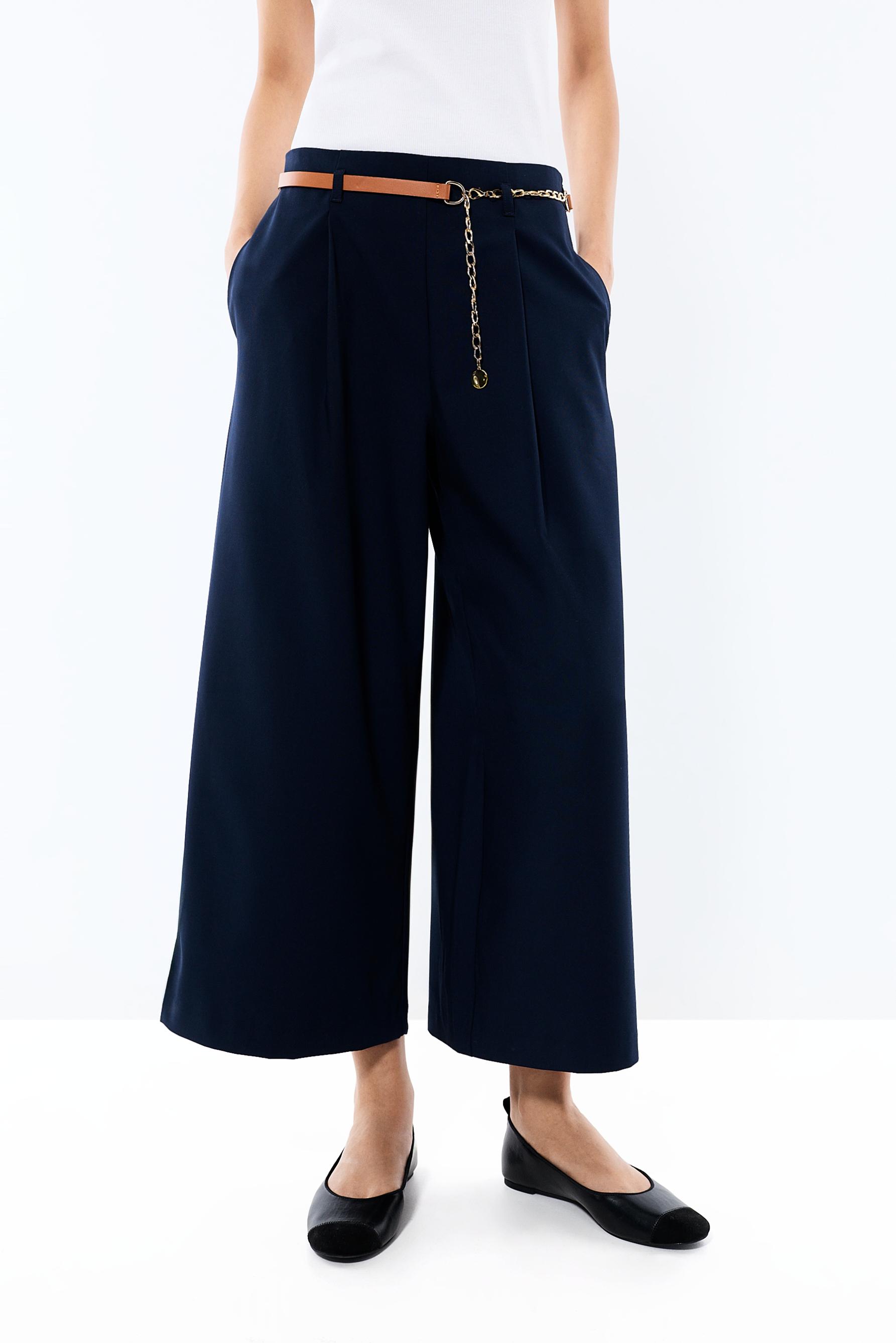 Pantalón culotte pinzas
