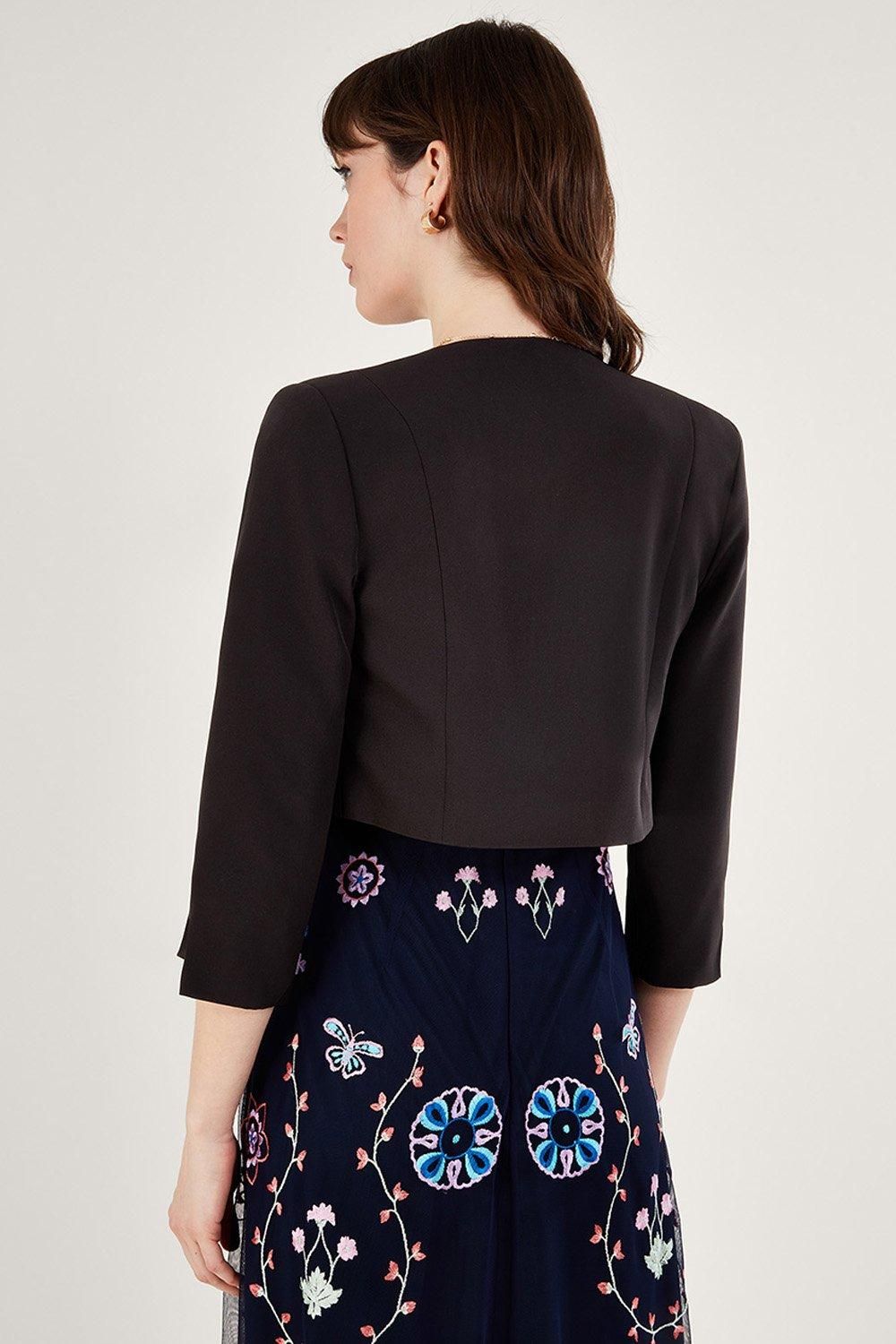 Monsoon Hortensia' Scallop Crop Jacket