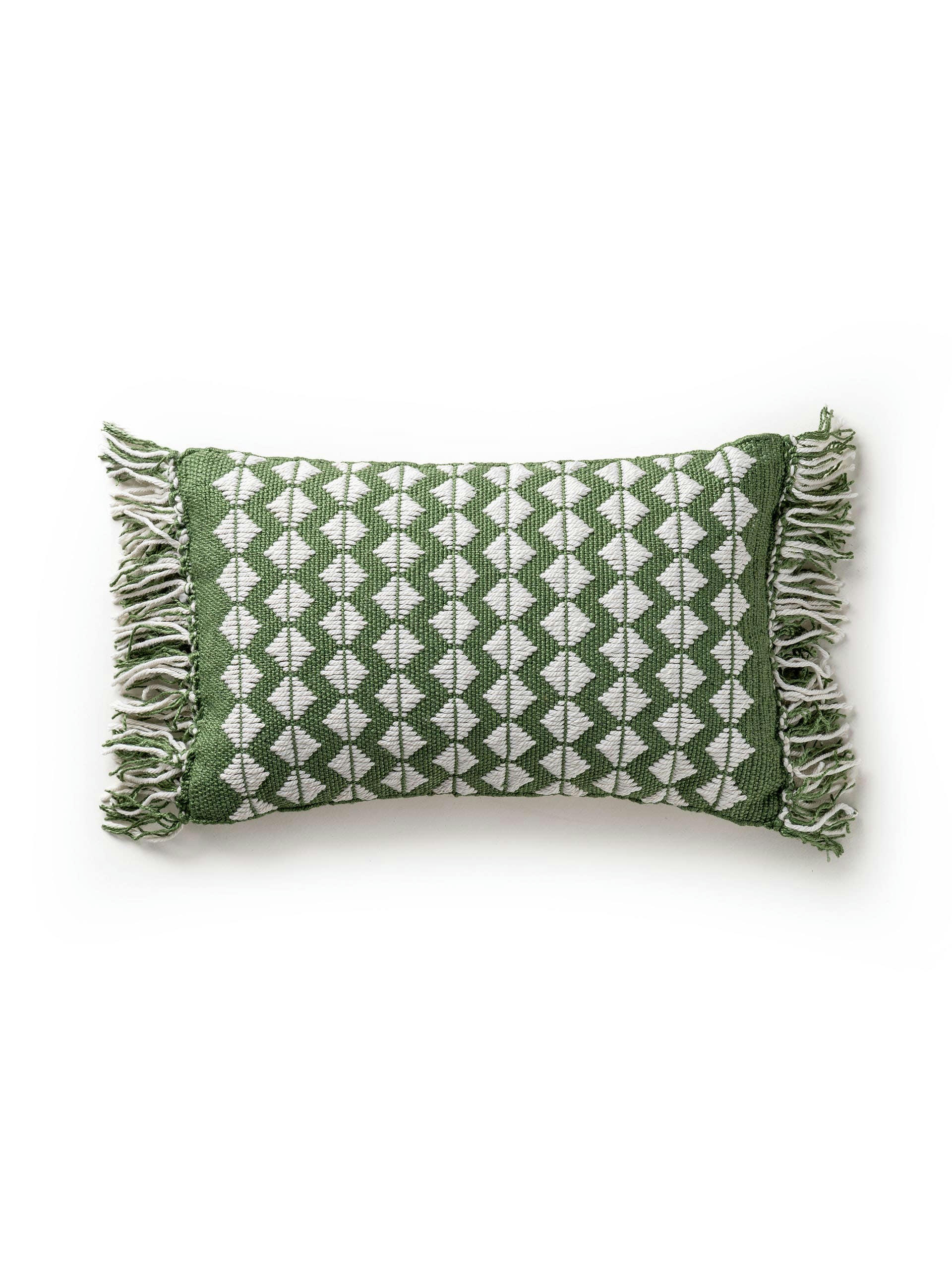 MORTY - Coussin d'intérieur et d'extérieur vert 30x50