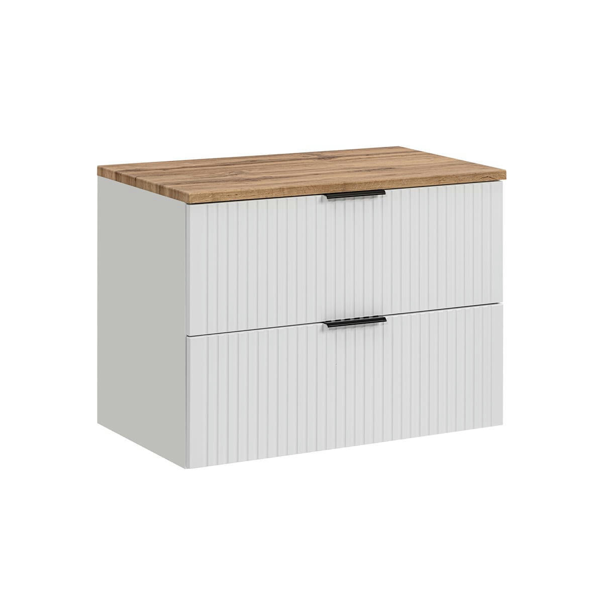 - Meuble sous-vasque 80cm plan de toilette blanc