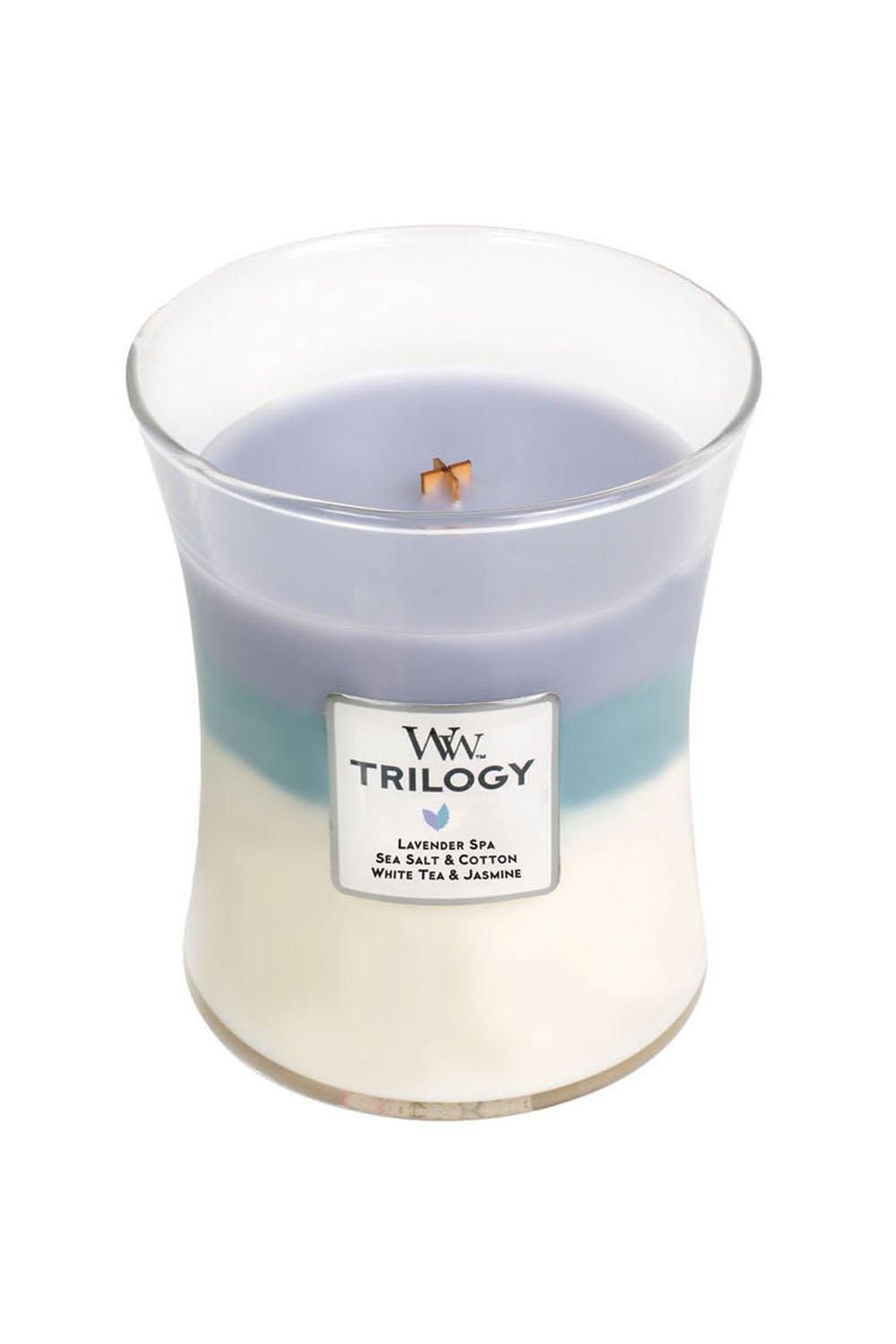 Woodwick Trilogy Calming Retreat Medium Candle