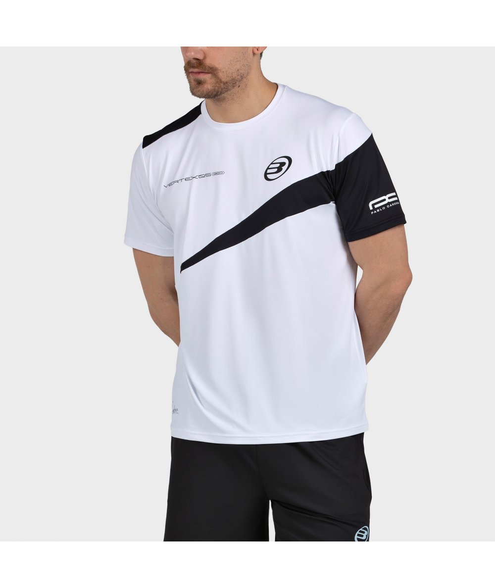 CAMISETA BULLPADEL CARDONA 26V BLANCO