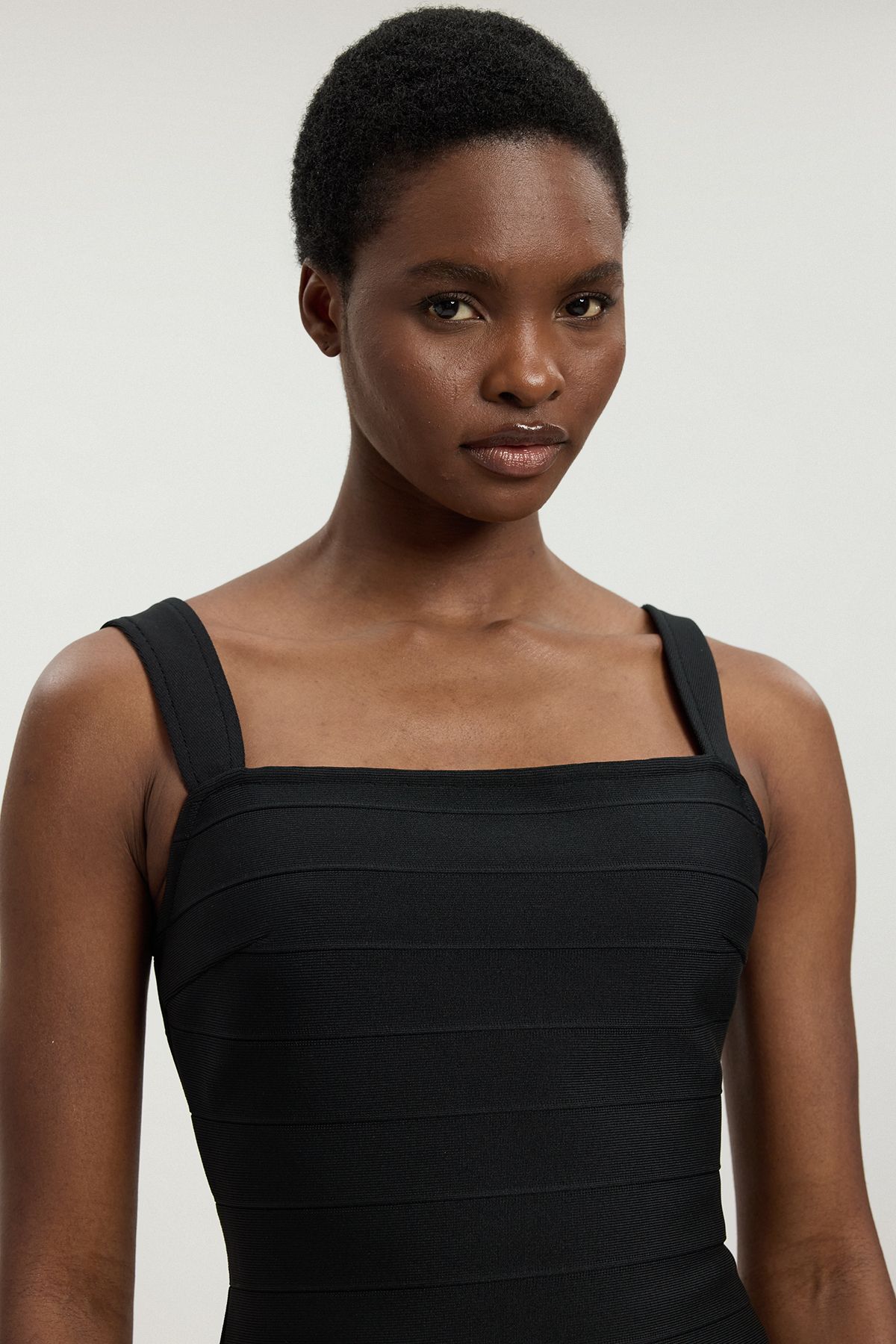 KarenMillen Figure Form Bandage Strappy Top
