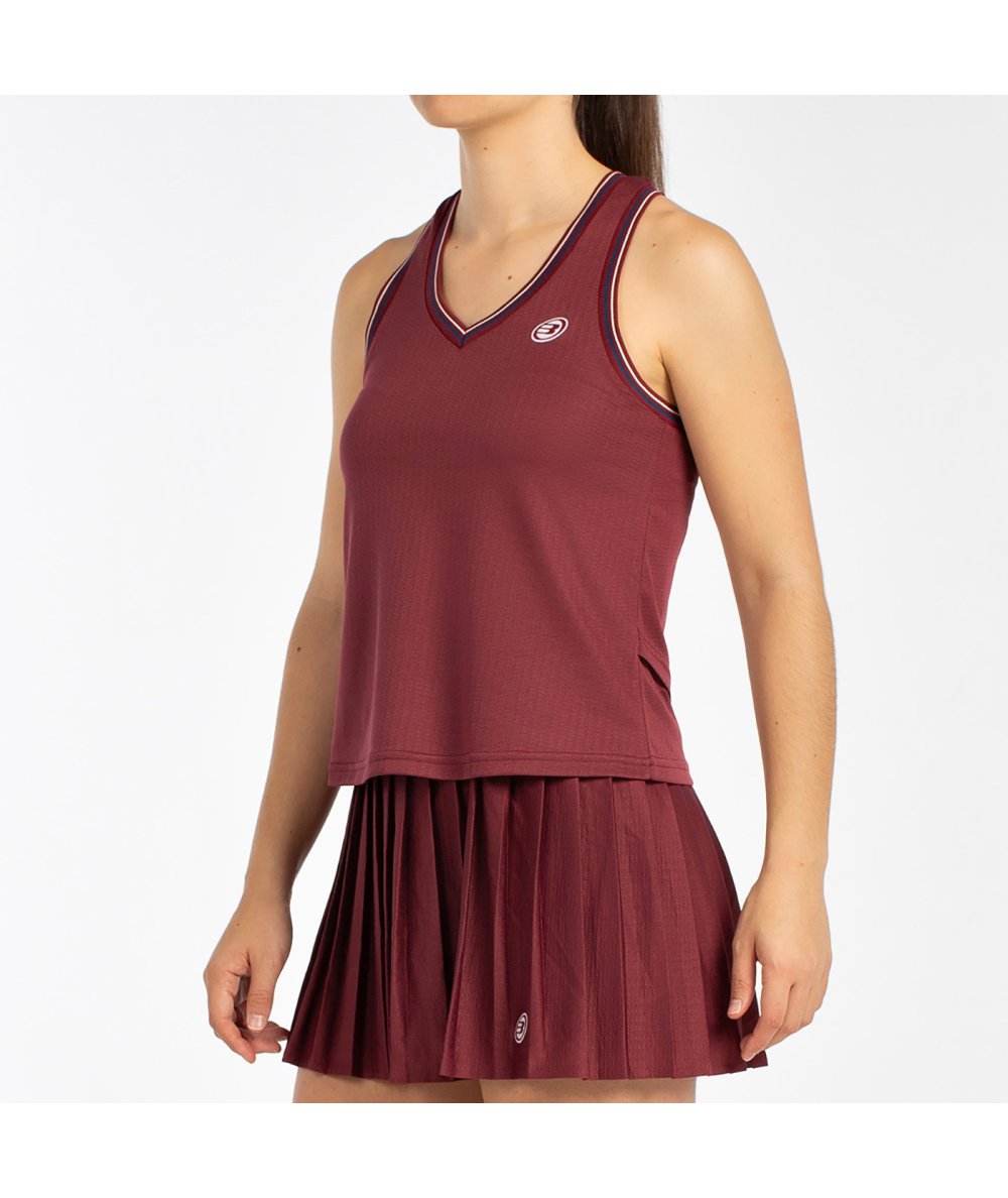CAMISETA BULLPADEL AZA VINO BURDEOS