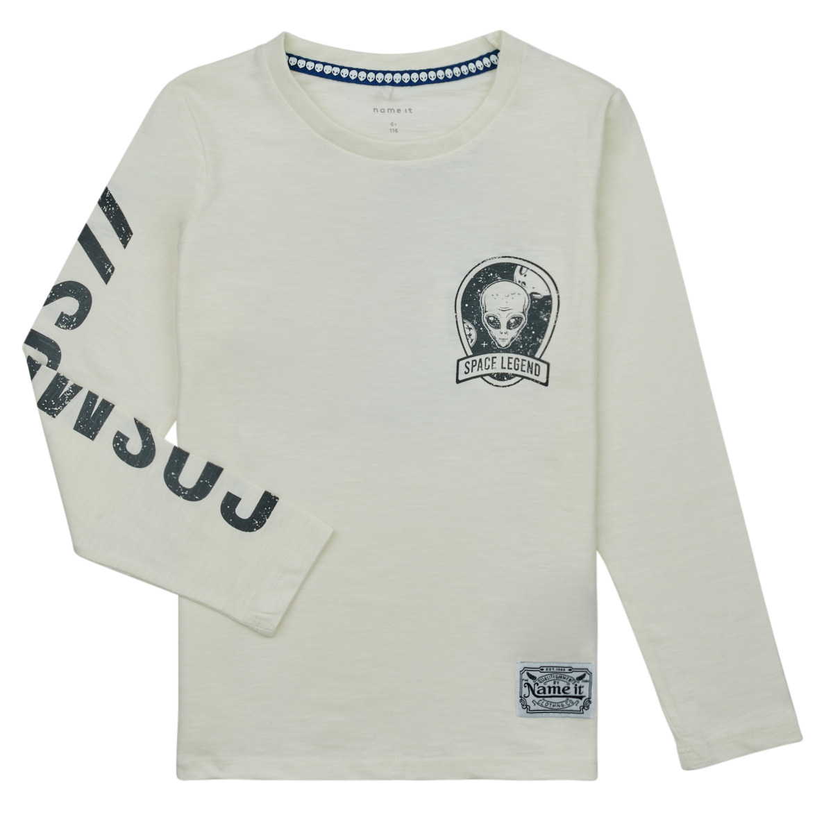 Name it - NKMONOB LS TOP PS - White