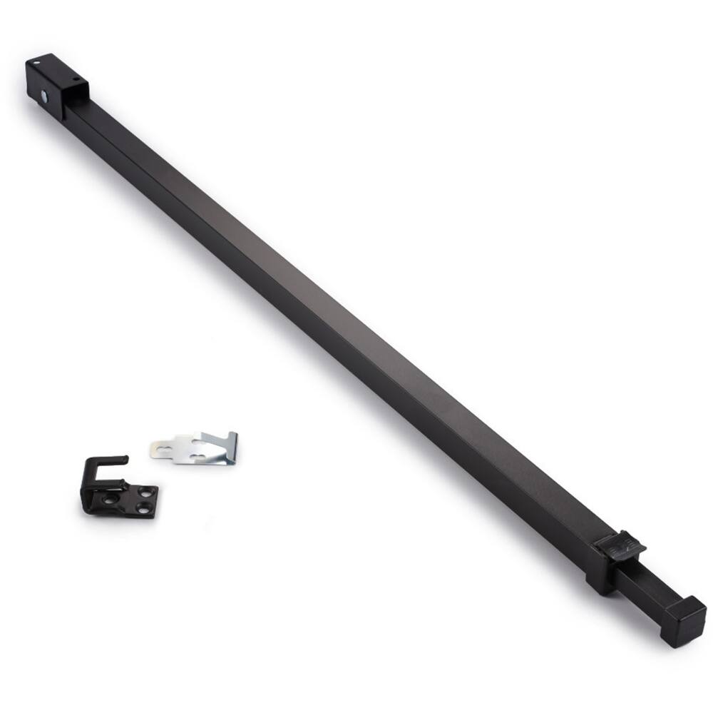 Ideal Security Patio Door Security Bar with Childproof Anti-Lift Lock, Black