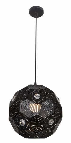 Lampa wisząca czarna EUPHORIA 1xE27x40W wym: 120x30x30 cm Candellux
