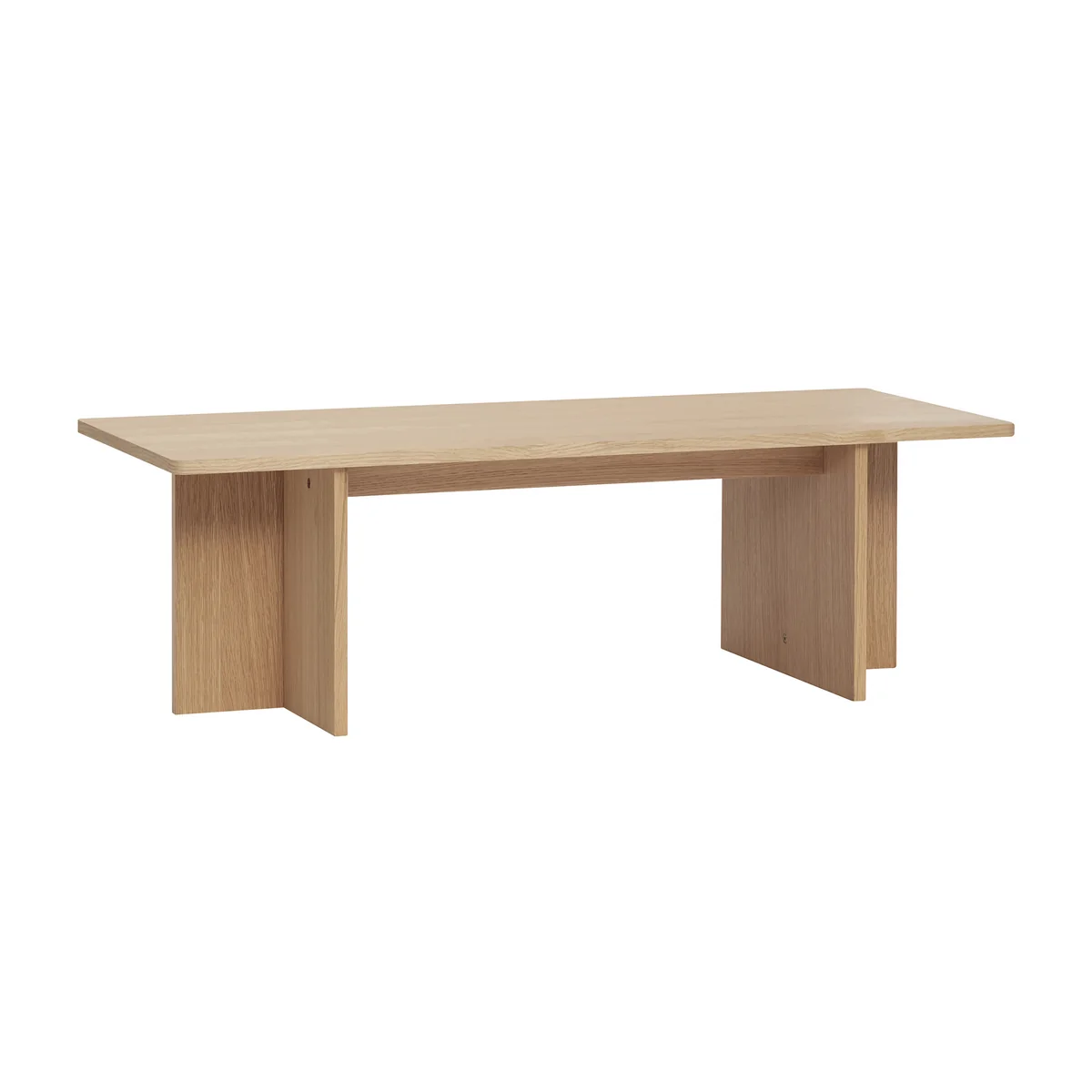 Hübsch Interior - Split Couchtisch, 120 x H 45 cm, Eiche natur
