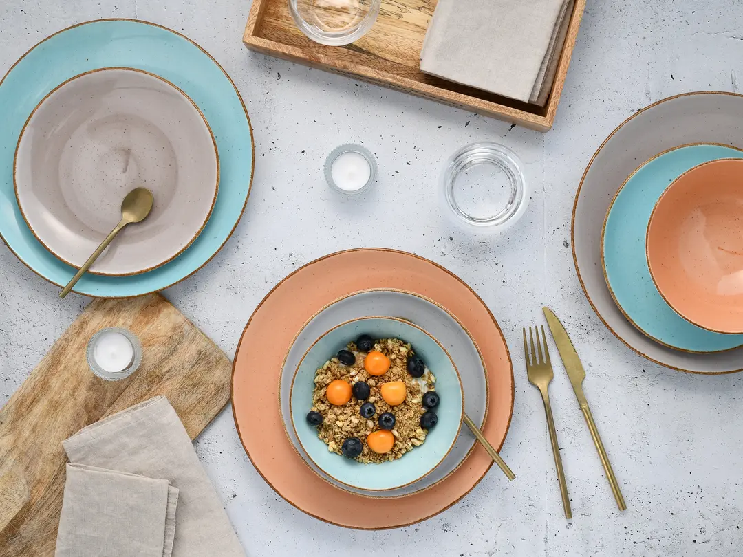 Geschirrset 12-teilig Vintage Nature