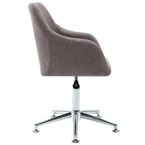 NNEVL Swivel Office Chair Taupe Fabric