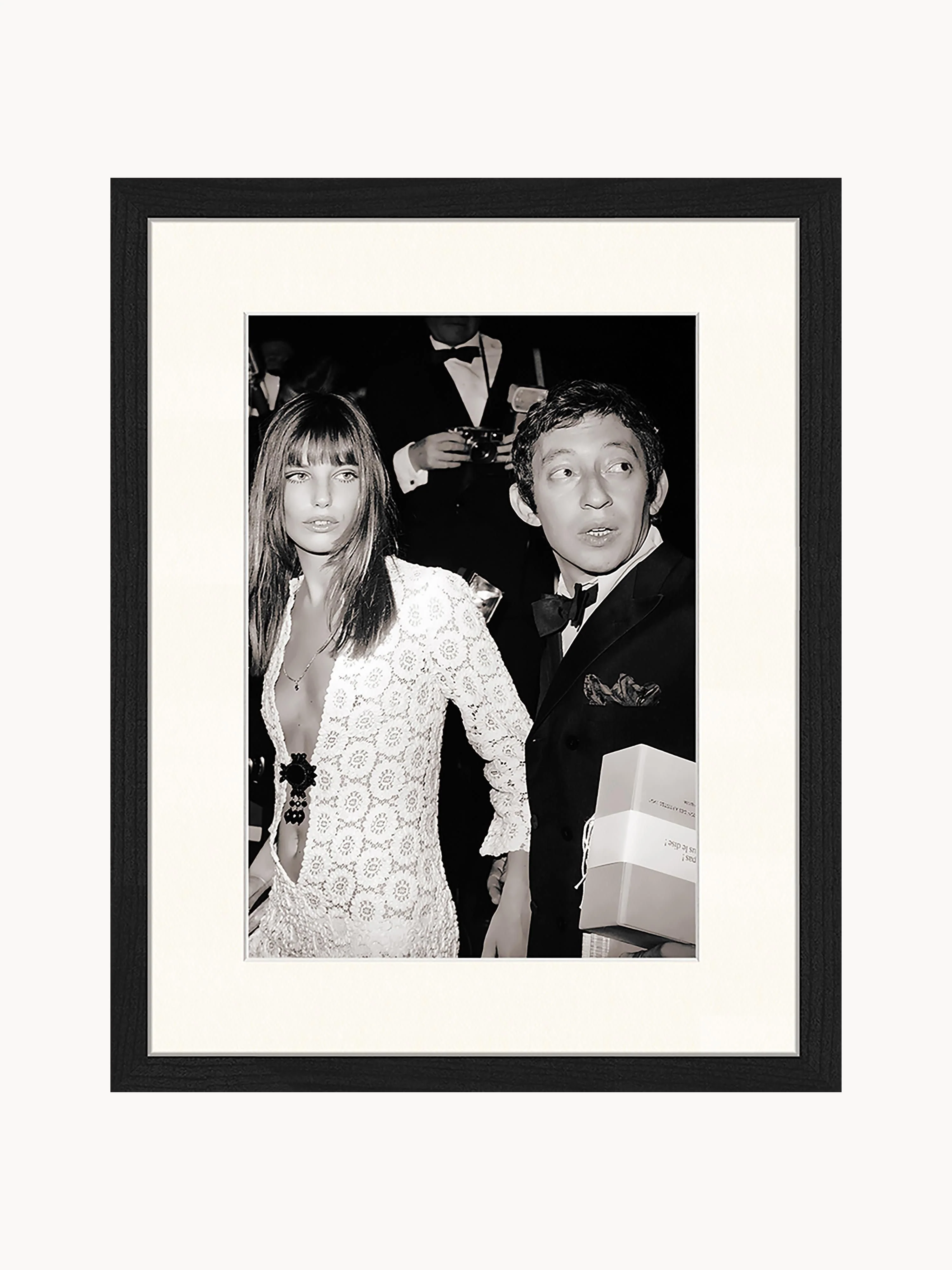 Gerahmte Fotografie Serge Gainsbourg & Jane Birkin