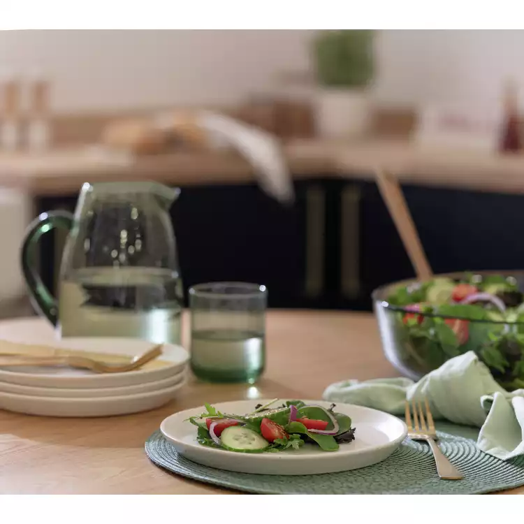 Habitat Addison 4 Piece Stoneware Side Plate - White