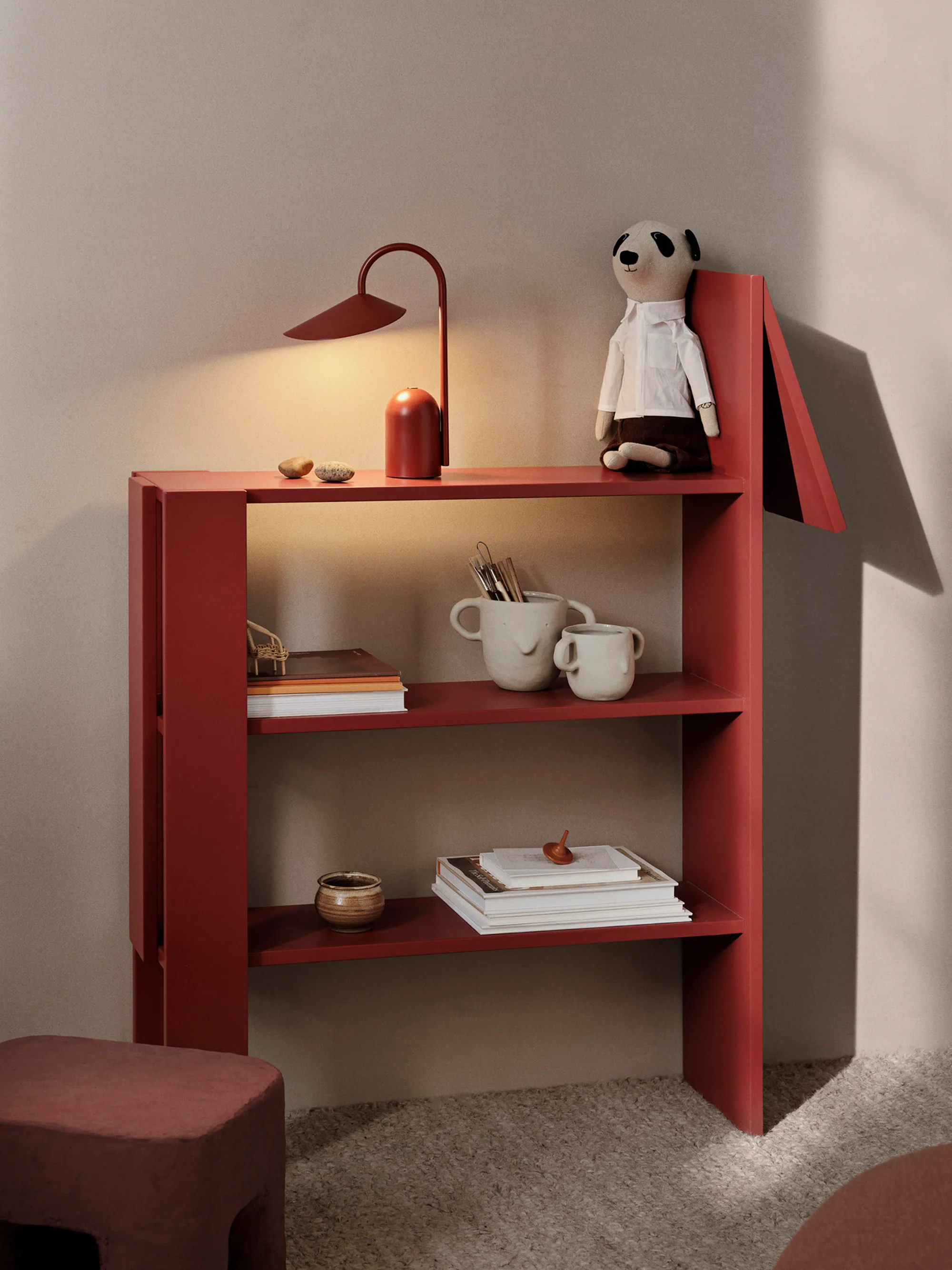 Kleine mobile LED-Tischlampe Arum, dimmbar