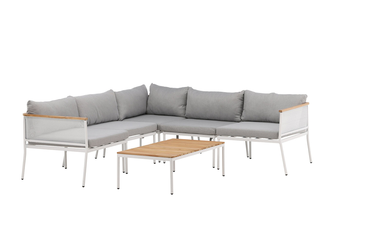 Rebellenclub Bora Hoekloungeset - Wit