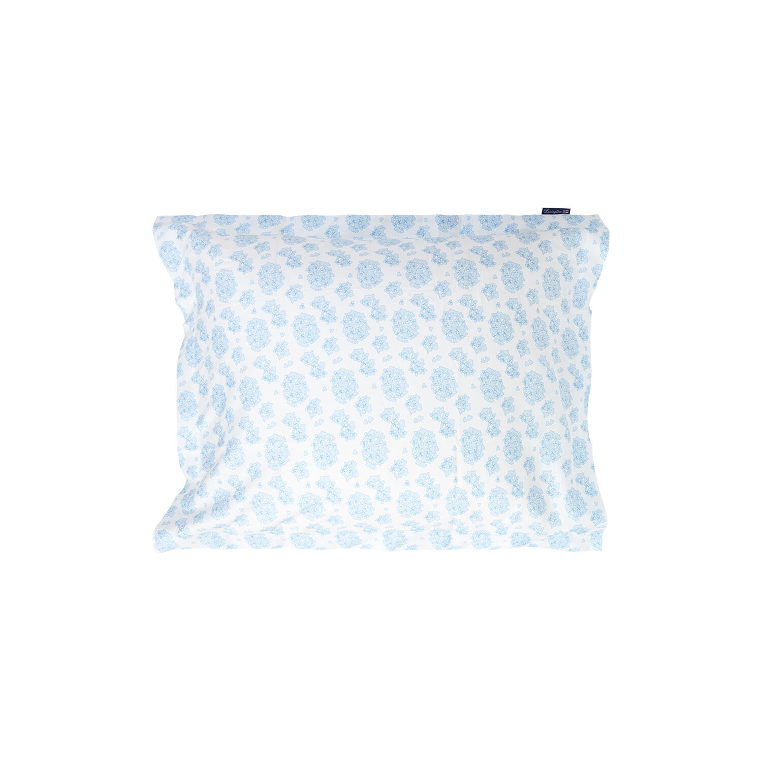 Floral Sateen Pillowcase, blue/white