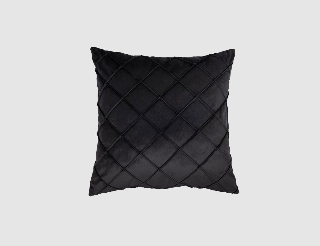 Kissen Glossy Schwarz 48x48cm