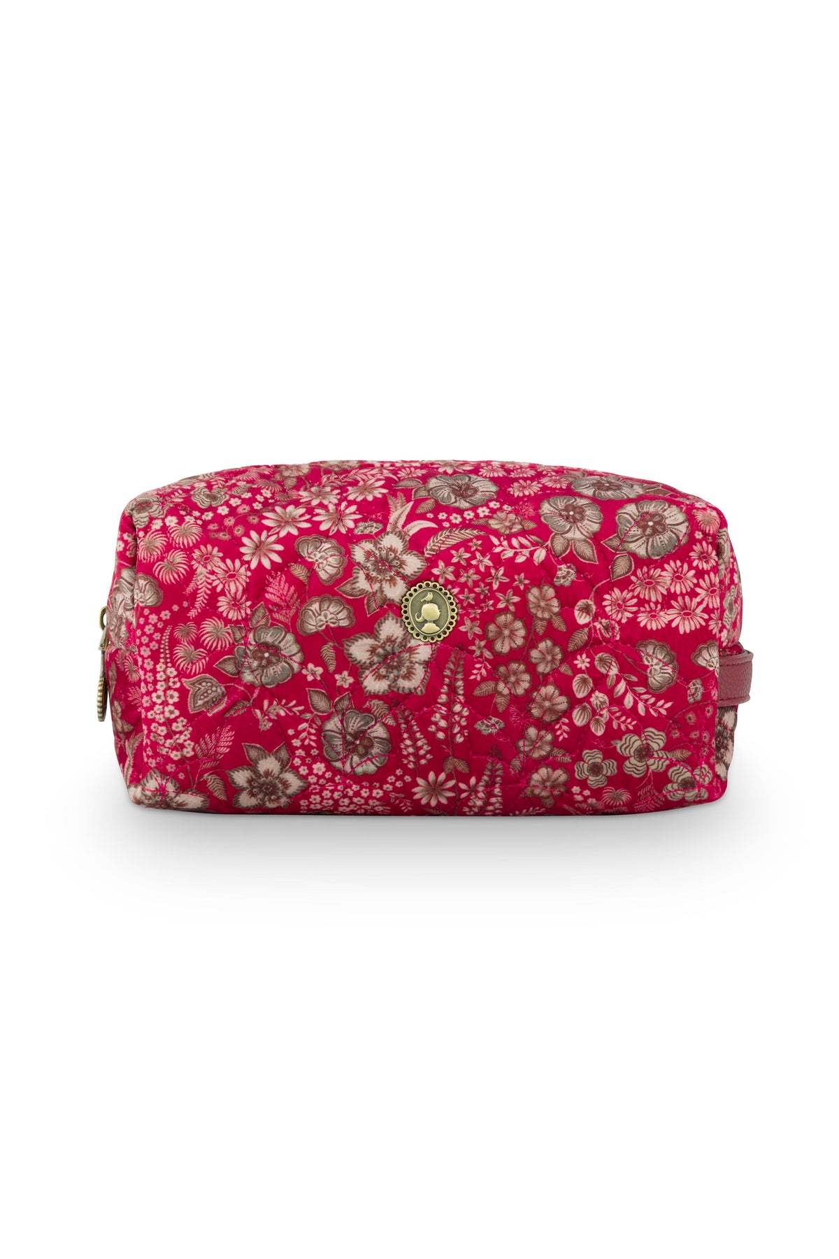 Pip Studio - Coco Make-up Tasje Dames - Daisy Dreams - Rood - 21.5x10x10.5cm