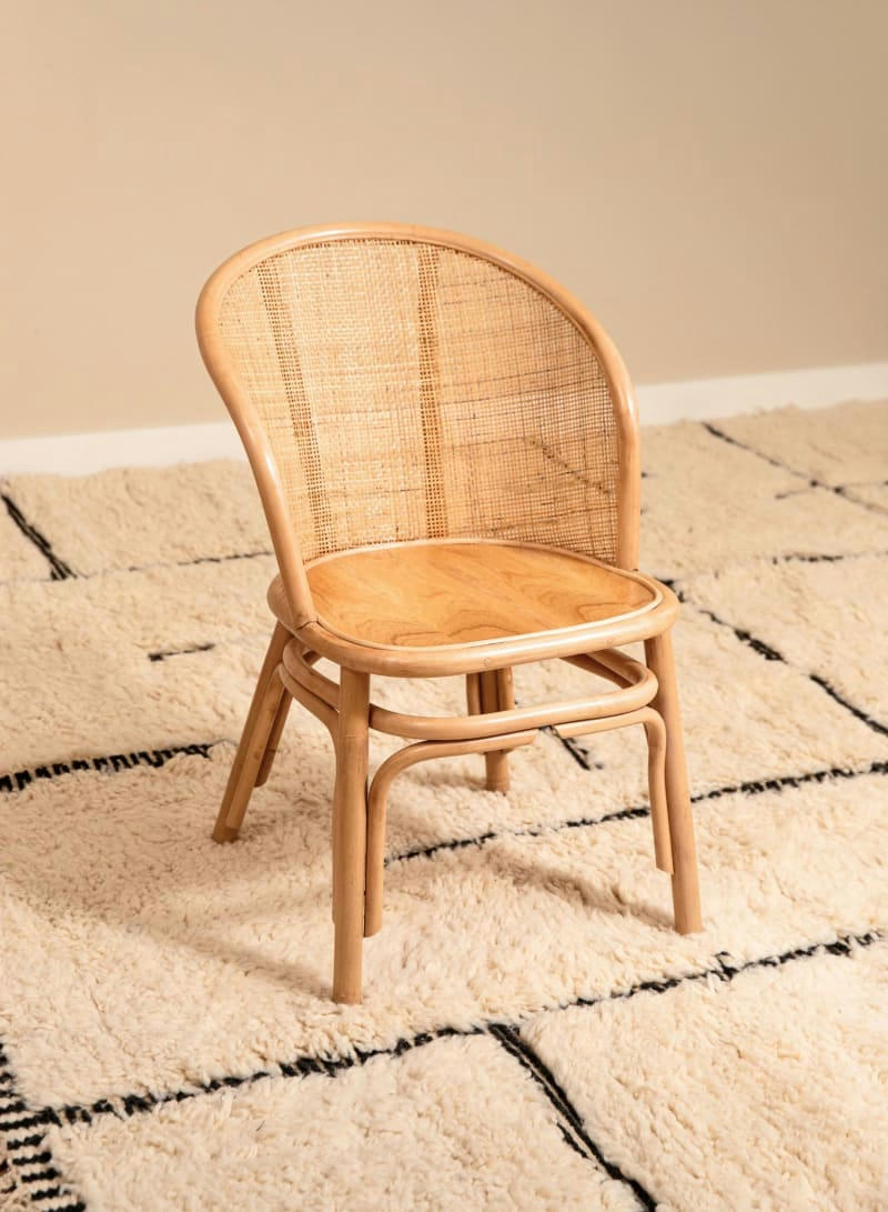 PALM - Fauteuil junior rotin et cannage