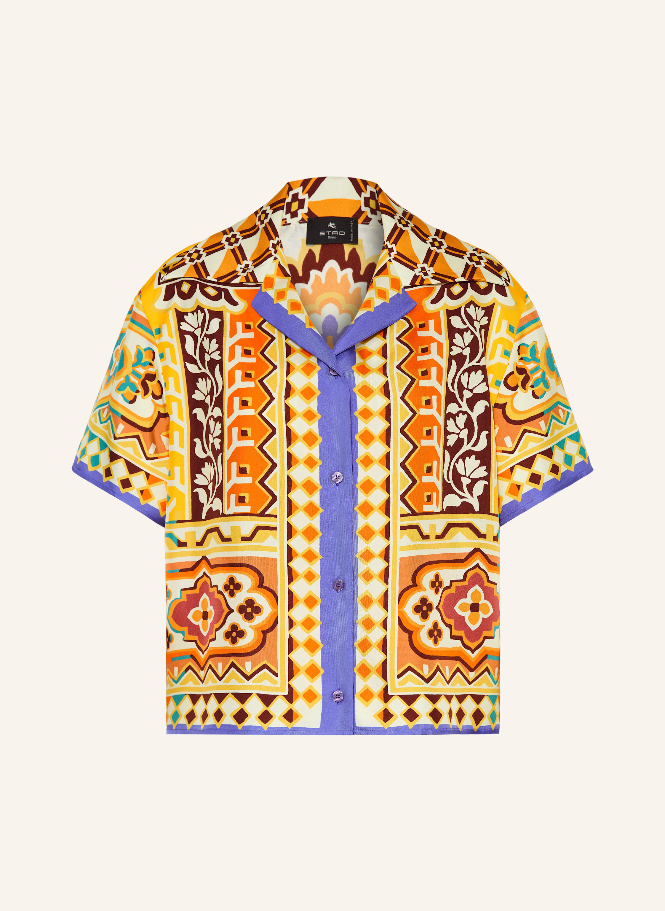 ETRO Cropped-Hemdbluse aus Seide