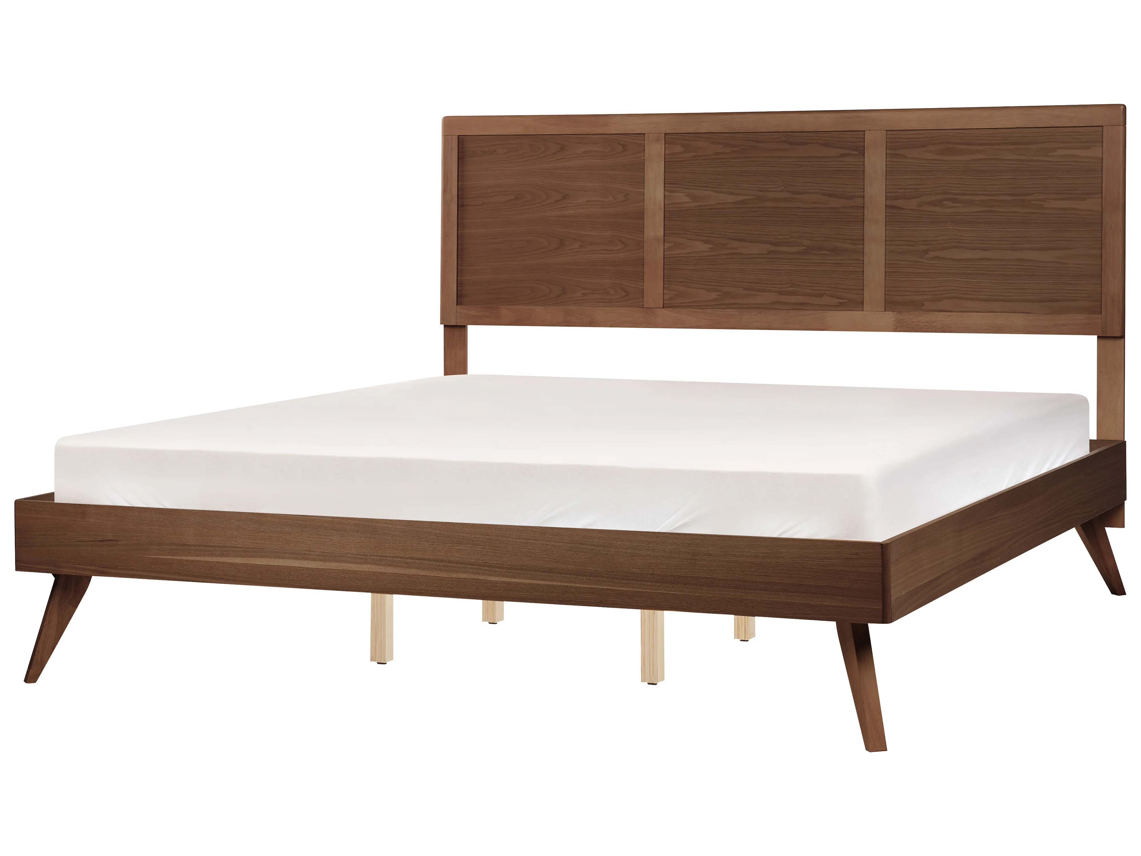 Bed ISTRES 160 x 200 cm (EU King Size) Dark Ash Wood