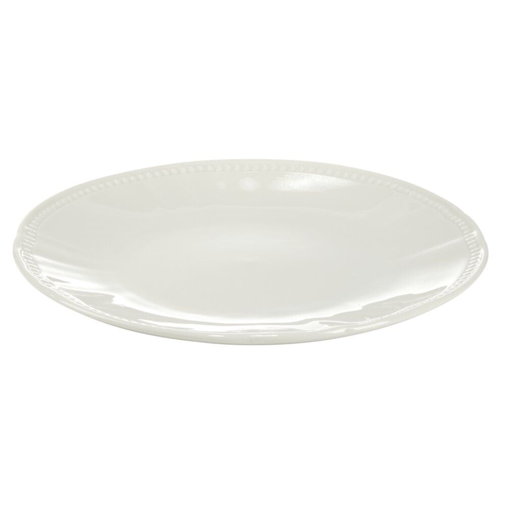 Assiette plate ronde Vienne porcelaine blanche Ø26,5cm