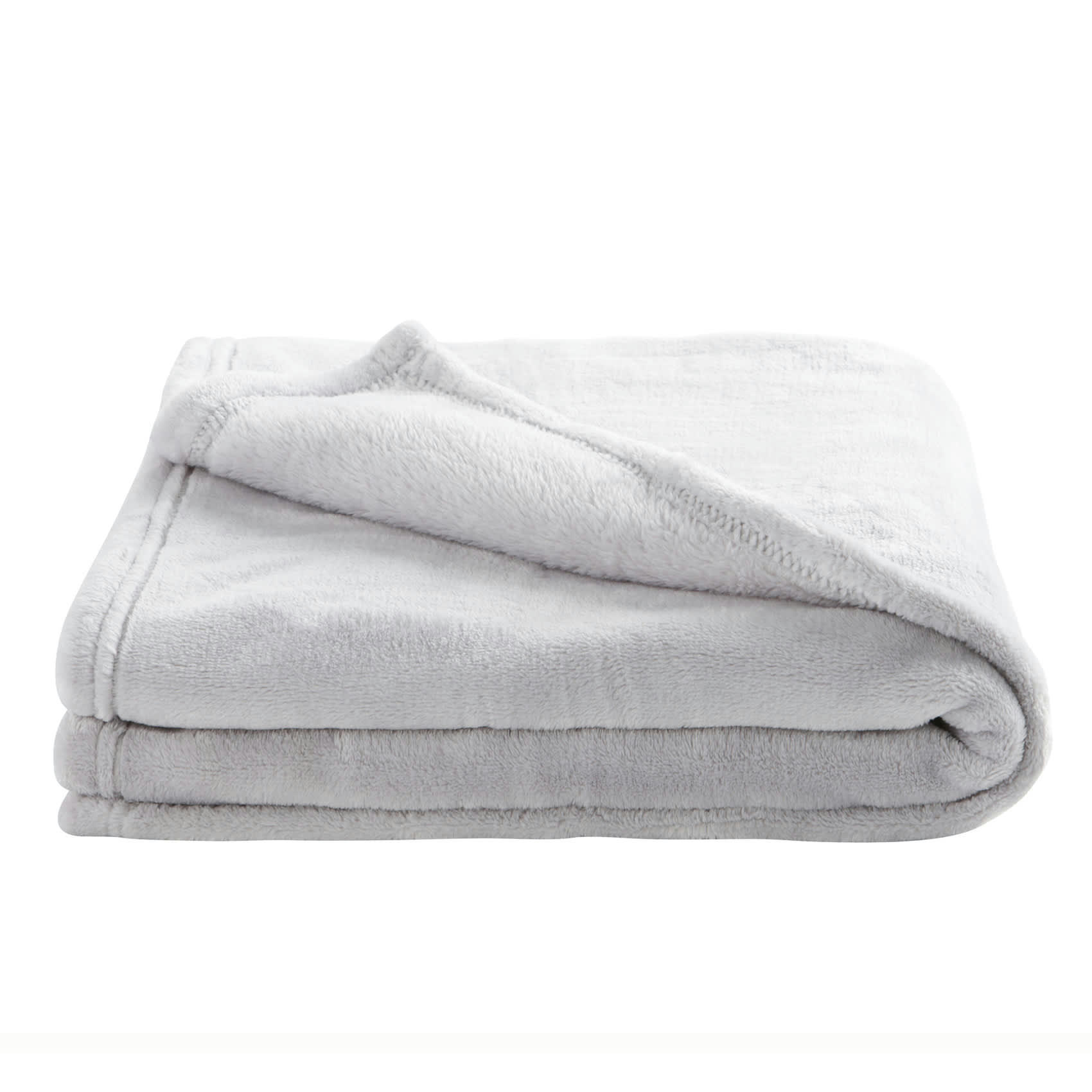 - Couverture enfant en microfibre ecru 100x150 cm
